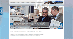 Desktop Screenshot of haas-werkzeugmaschinen.de
